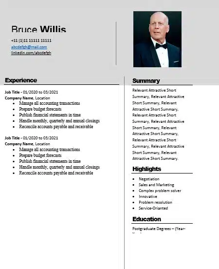 Bruce-Willis-New-Free-Modern-Updated-CV-Templates by thefactspk.com