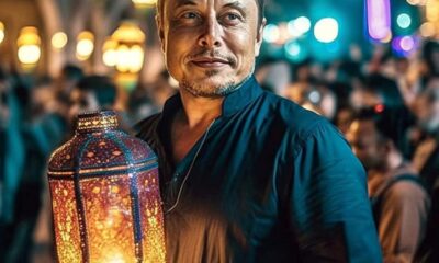 Elon Musk Celebrating Ramadan kareem in Dubai by thefactspk.com