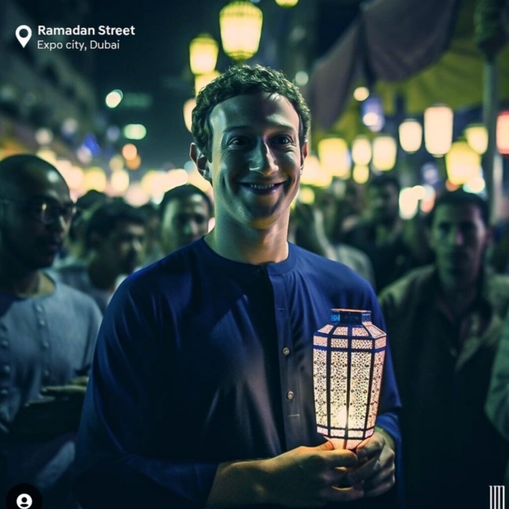 Mark Zuckerberg  Celebrate Ramadan kareem in Dubai by thefactspk.com