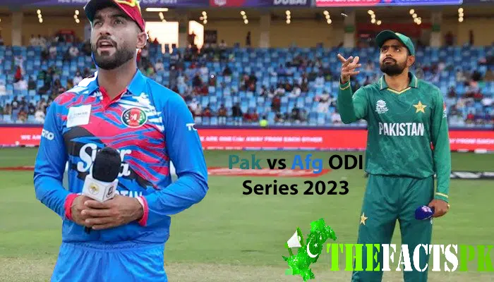 Pak vs Afg odi series 2023