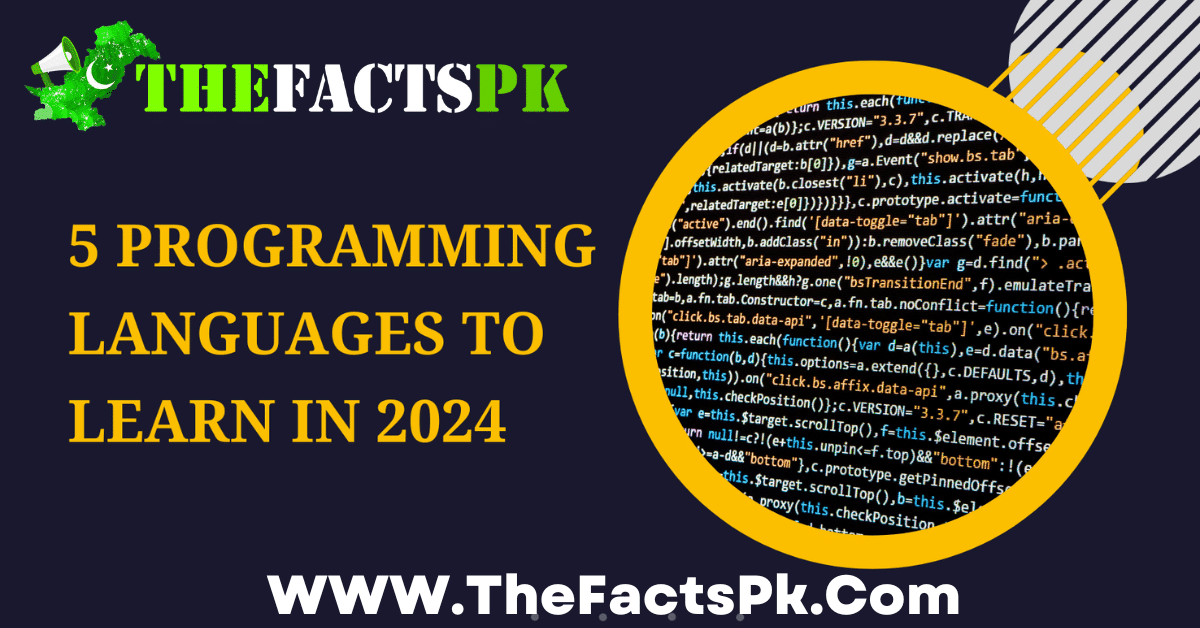 Top 5 Programming Languages to Learn in 2024